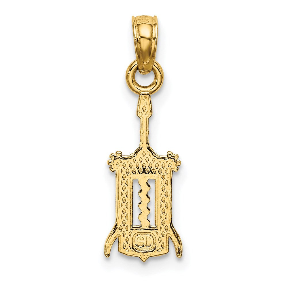 Gold Wine Opener Charm