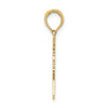 14K Polished Female Graduation Profile with Diploma Charm