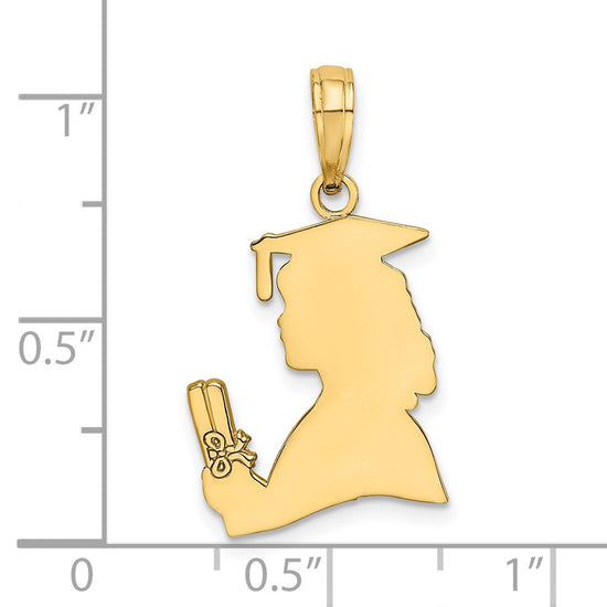 Gold Polished Graduation Pendants