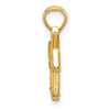 14K 3-D Textured Democratic Donkey Charm