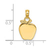 14K Polished Apple Charm
