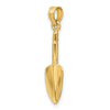 14K 3-D  Trowel Garden Tool Charm