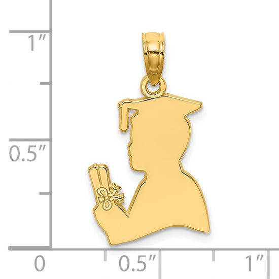 Gold Polished Graduation Pendants