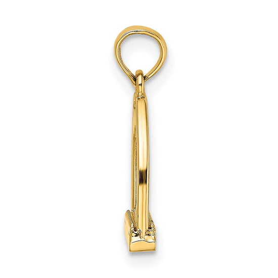 Gold Polished Horse Pendants