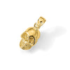 14K 3-D Polished Skull Pendant