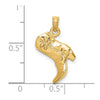14K 3-D Cowboy Boot Charm