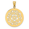 Gold Polished Filigree Pendants