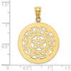 Gold Polished Filigree Pendants