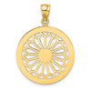 Gold Polished Filigree Pendants