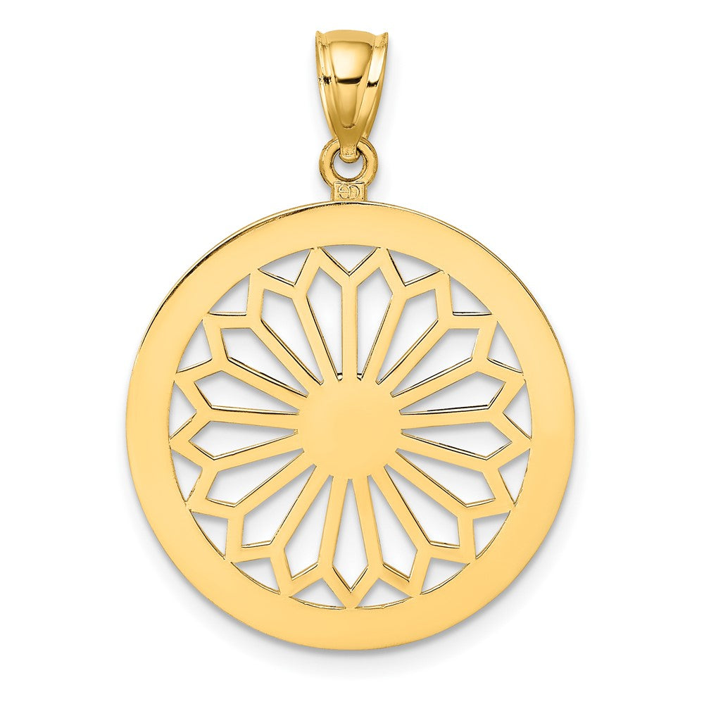 Gold Polished Filigree Pendants