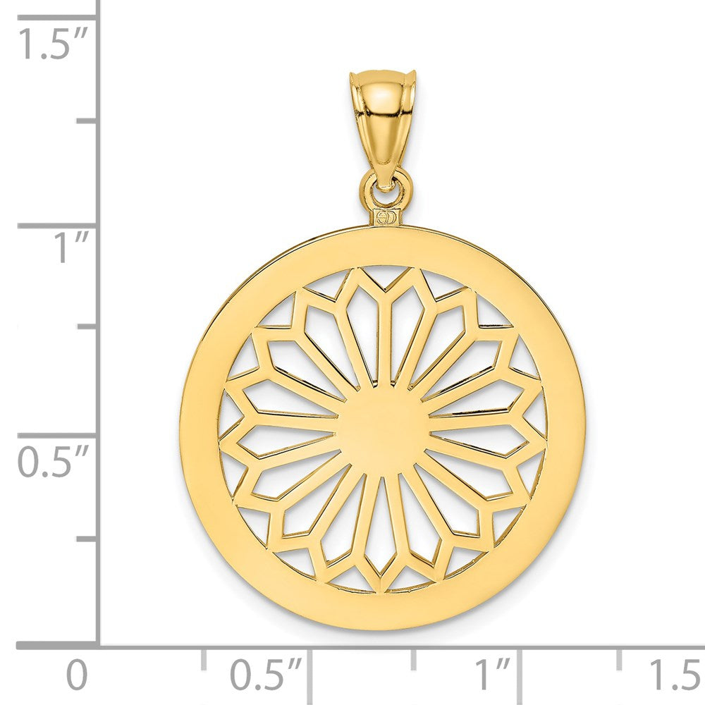 Gold Polished Filigree Pendants