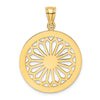 Gold Polished Filigree Pendants