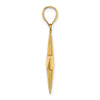 14K 3-D Nautical Star Charm