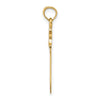 14K 3-D Polished Butcher Knife Charm