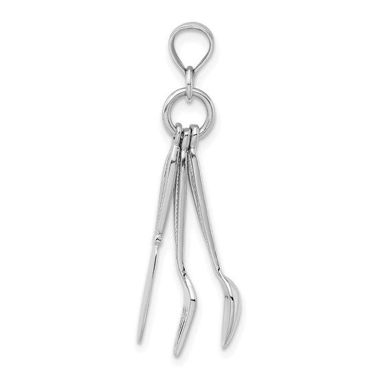 Gold Polished Silverware Pendants