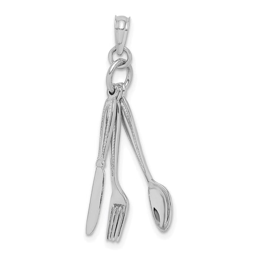 Gold Polished Silverware Pendants