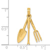 Gold Polished Tool Pendants