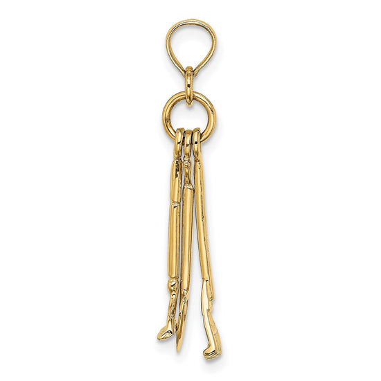 Gold Polished Tool Pendants