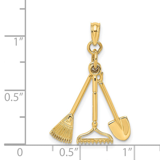 Gold Polished Tool Pendants