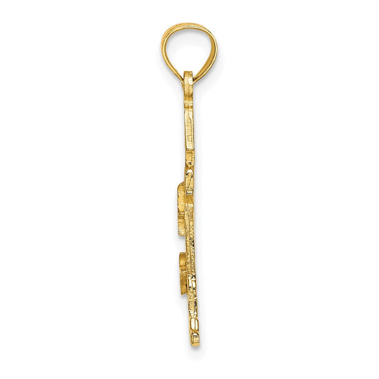 14K Lighthouse With Seagulls Charm