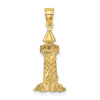 14K Lighthouse With Seagulls Charm