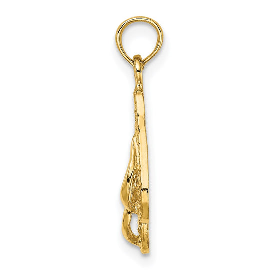 14K ANTIGUA W.I. Double Flip-Flop Charm