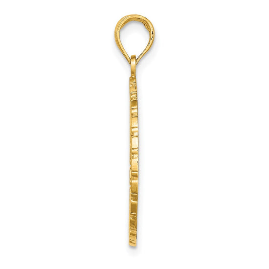 14K PUERTO RICO Palm Tree Charm