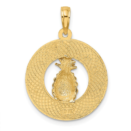 14K CHARLESTON Pineapple Charm