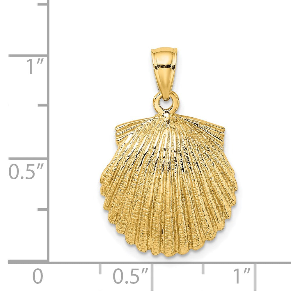 Gold Polished Sea Shell Pendants