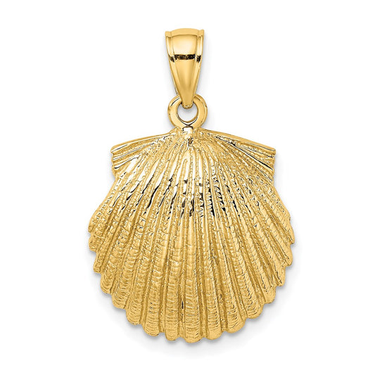 Gold Polished Sea Shell Pendants