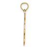 14K Polished Anchor and Rope Charm