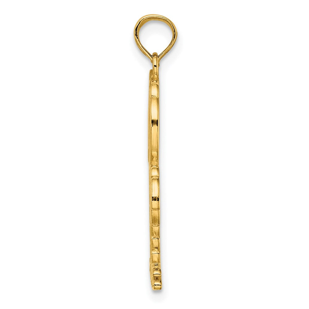 Gold Polished Palm Tree Pendants