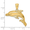 Gold Polished Dolphin Pendants