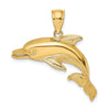 Gold Polished Dolphin Pendants