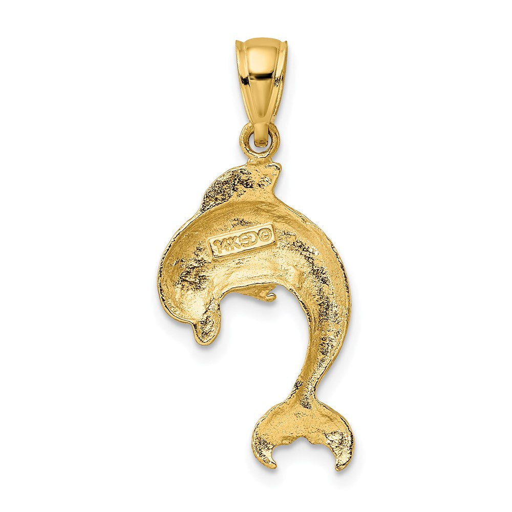 Gold Polished Dolphin Pendants