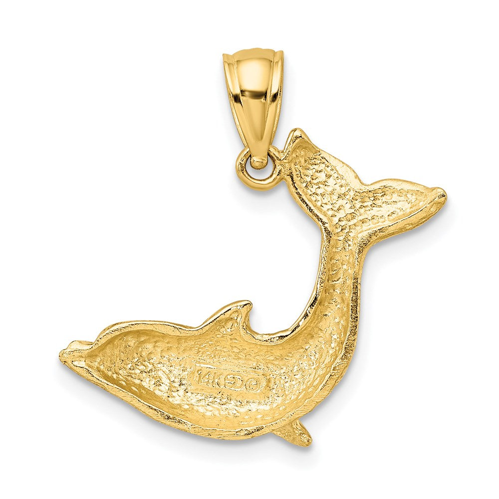 Gold Polished Dolphin Pendants