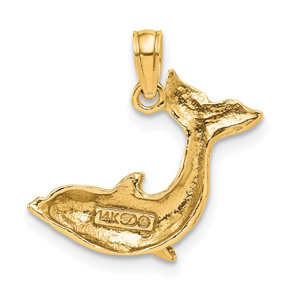 Gold Polished Dolphin Pendants