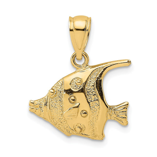Gold Polished Fish Pendants