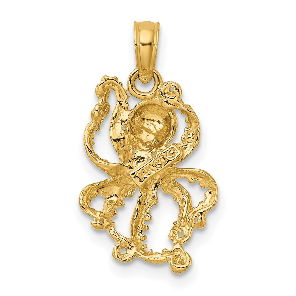 Gold Polished Octopi Pendants