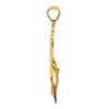 Gold Polished Fish Pendants