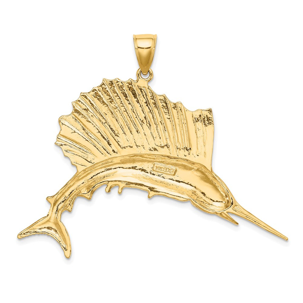 Gold Polished Fish Pendants