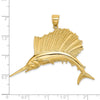 Gold Polished Fish Pendants