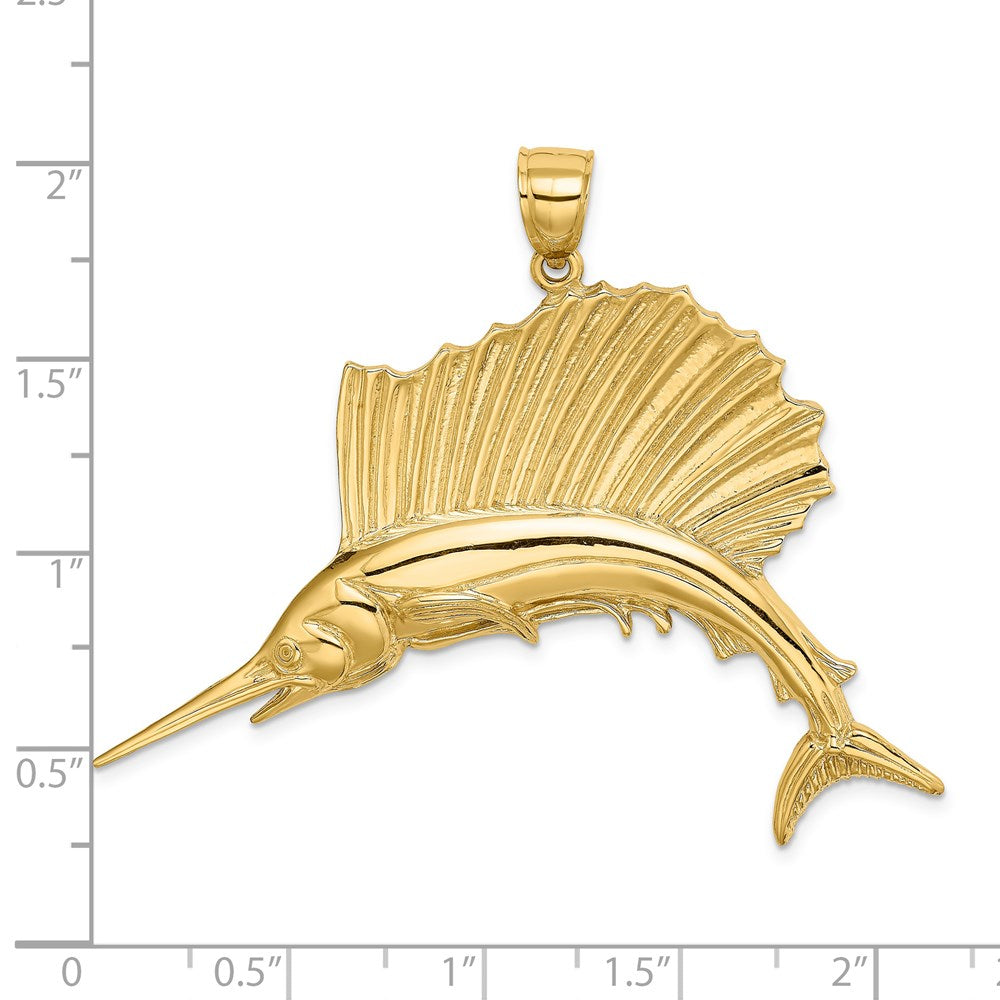 Gold Polished Fish Pendants
