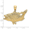 Gold Polished Fish Pendants