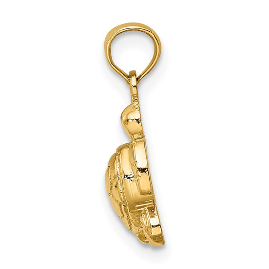 Gold Polished Turtle Pendants