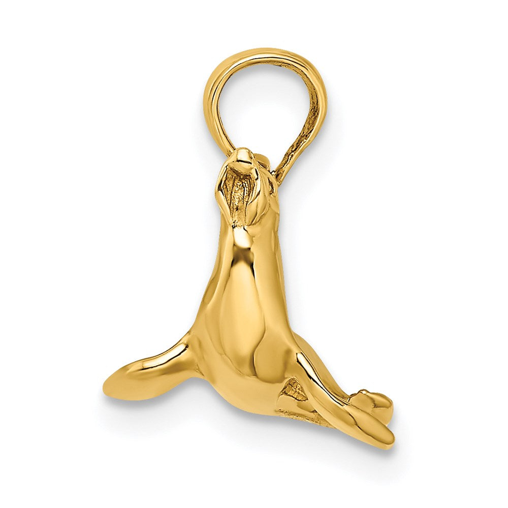 Gold Polished Seal Pendants