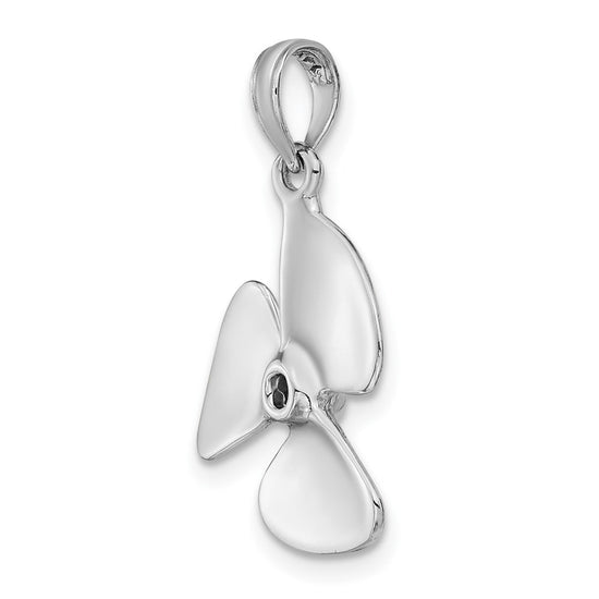 Gold Polished Propeller Pendant