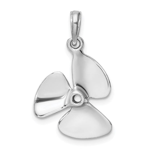 Gold Polished Propeller Pendant