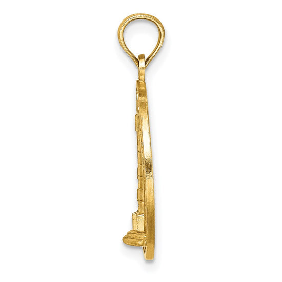 14K OCEAN CITY with Lighthouse Charm