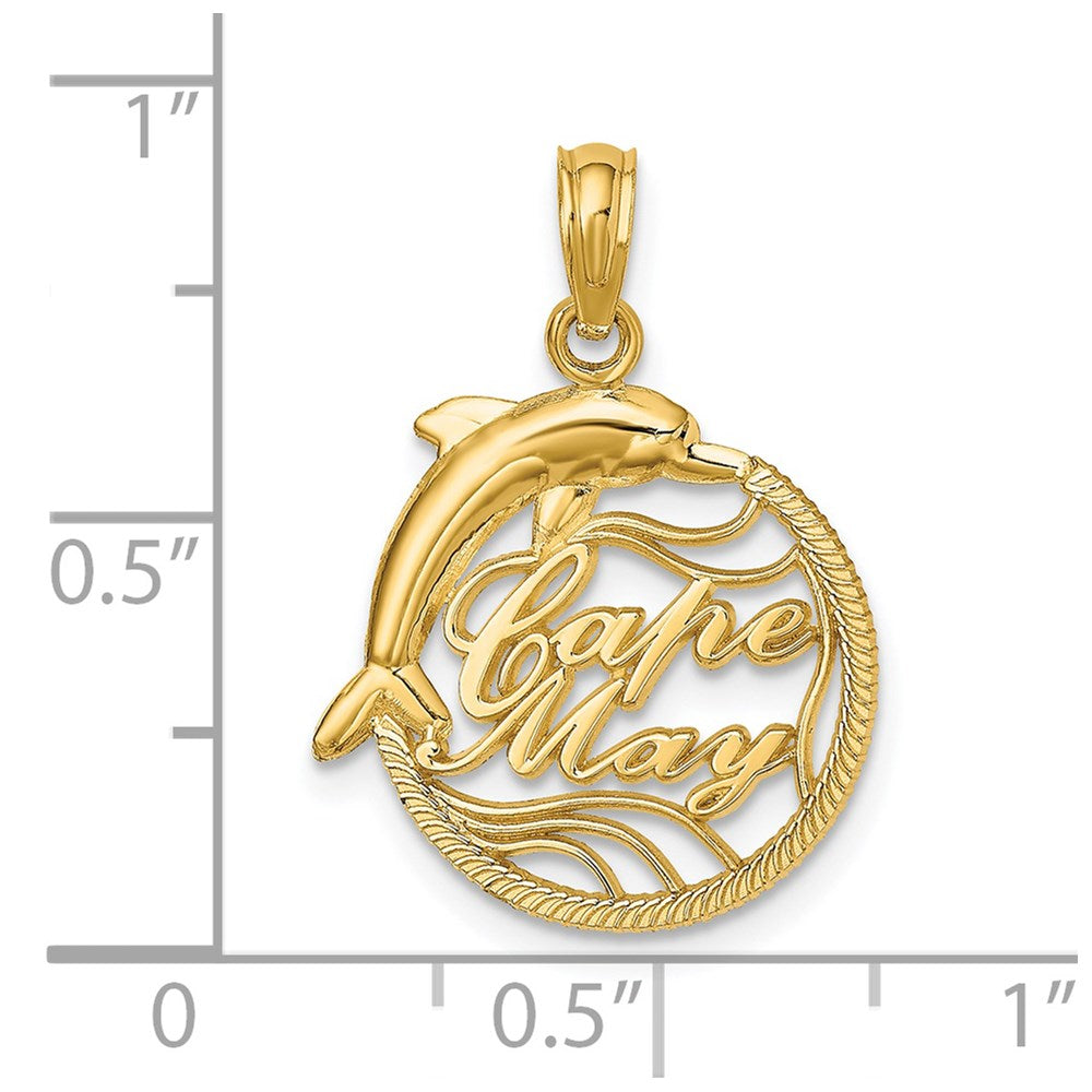 14K CAPE MAY with Dolphin Charm